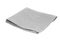 Grey folded kitchen towel. Dishcloth. Gray napkin isolated