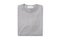 Grey folded t-shirt isolated on white background with clipping path.