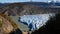 Grey Glacier Ice as seen from Paso John Gardner on the Torres del Paine hike in Patagonia / Chile.