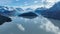 Grey Glacier At Torres Del Paine In Antartica Chile.