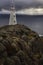 Grey gloomy morning Cape Spear lighthouse
