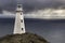 Grey gloomy morning Cape Spear lighthouse