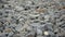 Grey gravel stones closeup background