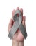 Grey or gray ribbon for Brain cancer and tumors awareness, allergies, asthma control and diabetes prevention