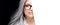 Grey-haired woman with eyeglasses in a half face portrait with white cardboard alongside. Acuity, visual test, ophthalmology,