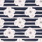 Grey hand drawn kids style daisy flowers elements. Dark striped background. Scandinavian backdrop