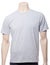 Grey heathered shortsleeve cotton tshirt on a mannequin isolated