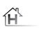 Grey house logo vector