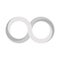 Grey infinity symbol icon. 3D-like gradient design effect. Vector illustration