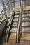 Grey iron staircase with steps