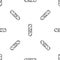 Grey line Cigar icon isolated seamless pattern on white background. Vector