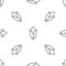 Grey line Corn icon isolated seamless pattern on white background. Vector