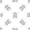 Grey line Inukshuk icon isolated seamless pattern on white background. Vector