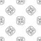 Grey line Jainism icon isolated seamless pattern on white background. Vector Illustration