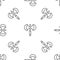 Grey line Medieval poleaxe icon isolated seamless pattern on white background. Vector