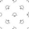 Grey line Sunrise icon isolated seamless pattern on white background. Vector Illustration