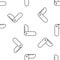 Grey line Swiss army knife icon isolated seamless pattern on white background. Multi-tool, multipurpose penknife