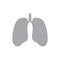 Grey lung icon