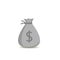 Grey Money bag with dollar sign