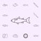 grey mullet-hohopu icon. Fish icons universal set for web and mobile