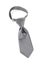 Grey Necktie with Windsor Knot