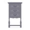 Grey old vintage bedside table. Vector illustration in flat style