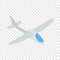 Grey plane isometric icon