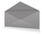 Grey Postal envelope blank template for presentation layouts and design. 3D rendering