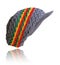 Grey with Rasta stripes Peak Hat