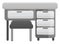 Grey reading table, icon