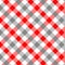 Grey and Red Gingham pattern.