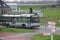 Grey regional bus 170 at rainstadrail station Rodenrijs for fast commuter trains beween Den Haag and Rotterdam.