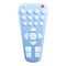 Grey remote control icon, cartoon style