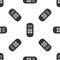 Grey Remote control icon isolated seamless pattern on white background. Vector