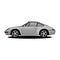 grey retro car porsche 001