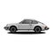 grey retro car porsche 003