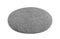 Grey round ball stone pebbles, isolated on white background
