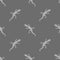 Grey Salamander Seamless Pattern