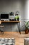 Grey scandi home office interior