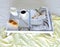 Grey Serving bed Tray - shabby chic