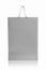 Grey shopping bag, isolated with clipping path on white background.