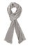 Grey silk scarf isolated on white background.