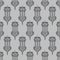 Grey on Silver Arabic Lantern Geometrical Pattern Seamless Repeat Background