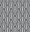 Grey on silver tear drop striped shaped lantern pattern seamless repeat background