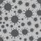 Grey on Silver Virus Pattern Seamless Repeat Background