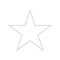 Grey star outline vector eps10. rating star icon.