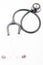 Grey stethoscope on white background