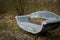 Grey Stone Bench In the Forest Woods Trees Leafes View