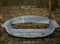 Grey Stone Bench In the Forest Woods Trees Leafes View