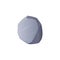 Grey stone rock icon, cobblestone and debris of the mountain, one granite stone block, vector boulder for gui game asset